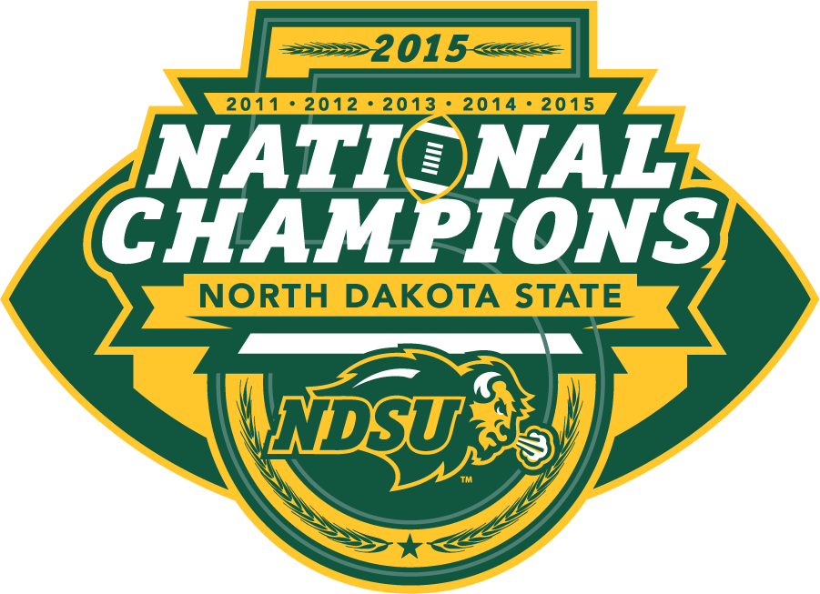 North Dakota State Bison 2015 Champion Logo iron on transfers for T-shirts
